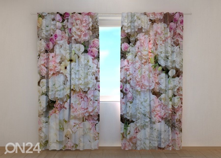 Pimennysverho Flowers Background 240x220 cm kuvasuurennos