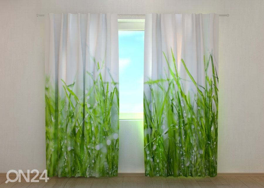 Pimennysverho Fresh Green Grass 240x220 cm kuvasuurennos