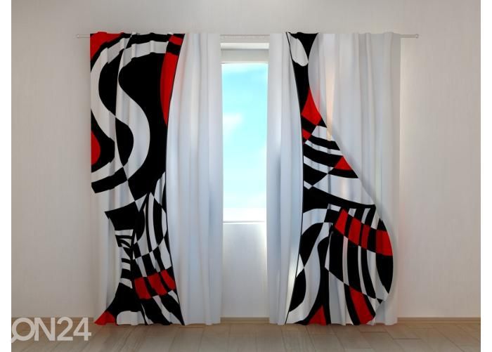 Pimennysverhot Abstract Mosaic 240x220 cm kuvasuurennos