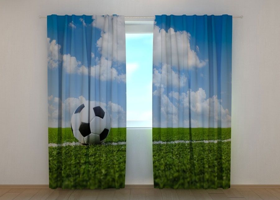 Pimennysverhot Ball on a Football Pitch 240x220 cm kuvasuurennos