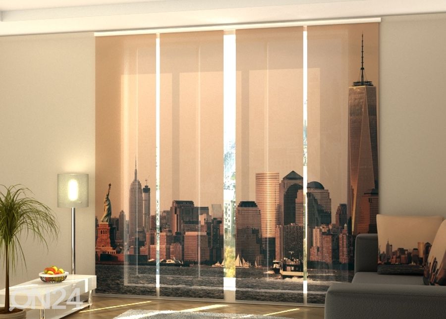 Pimentävä paneeliverho Manhattan skyline 240x240 cm kuvasuurennos