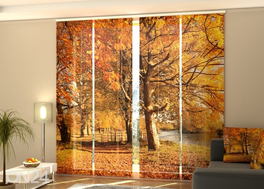 Pimentävä paneeliverho November park 240x240 cm kuvasuurennos