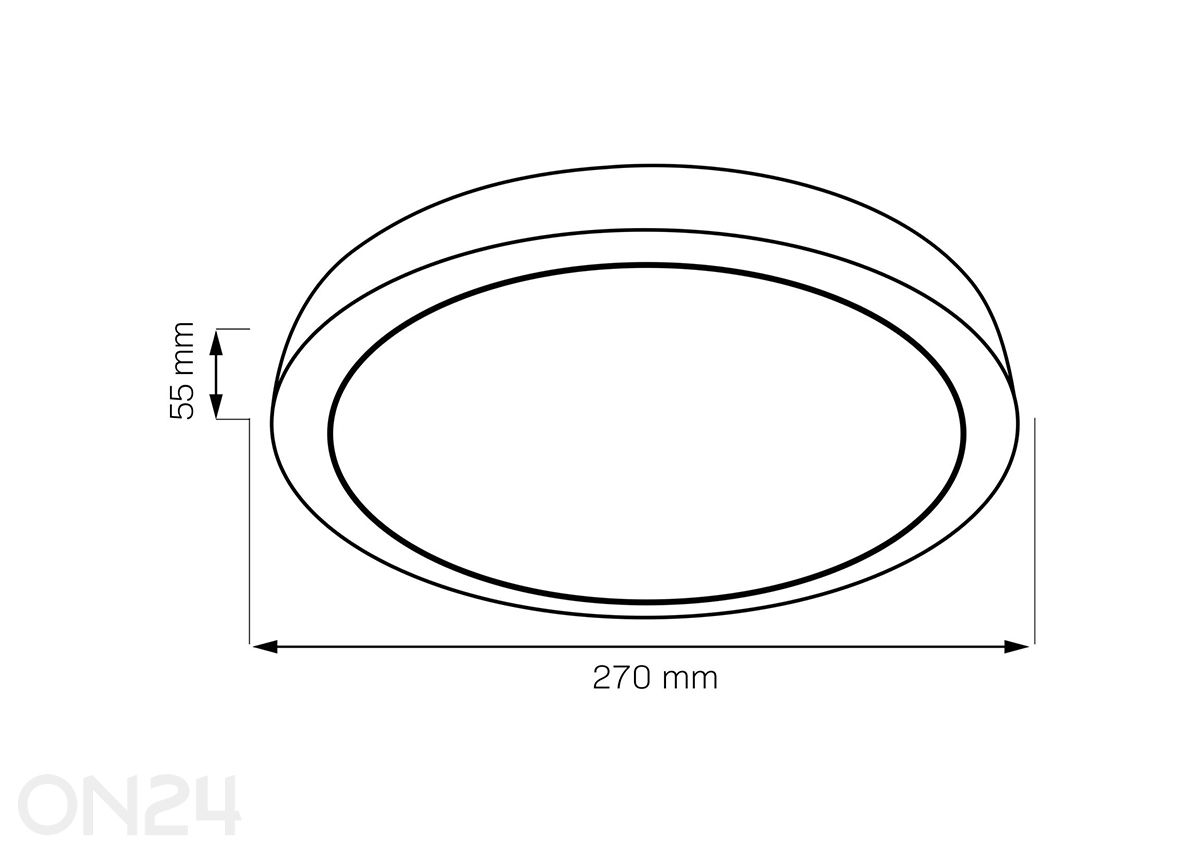 Plafondi Janus LED Ø 27 cm kuvasuurennos