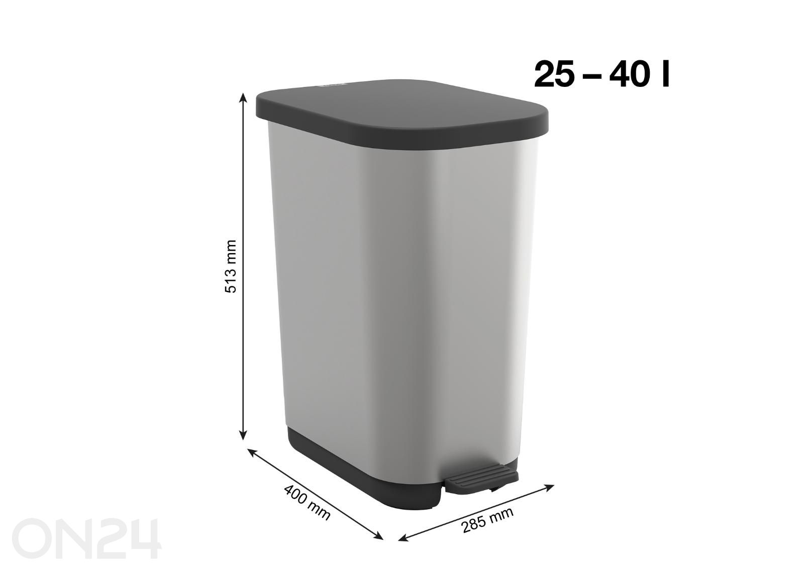 Poljinroskakori RIBO 35 L kuvasuurennos mitat