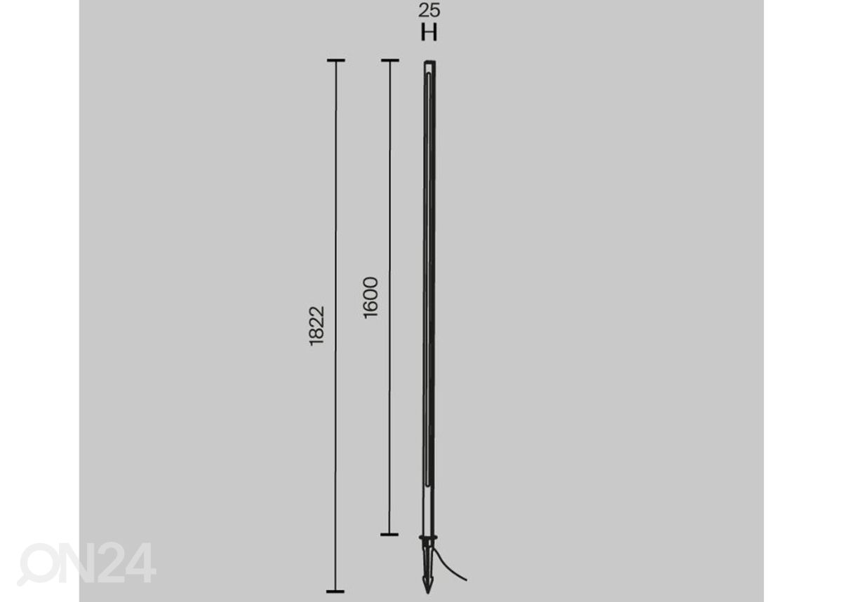 Pollarivalaisin Pole, 160 cm kuvasuurennos mitat