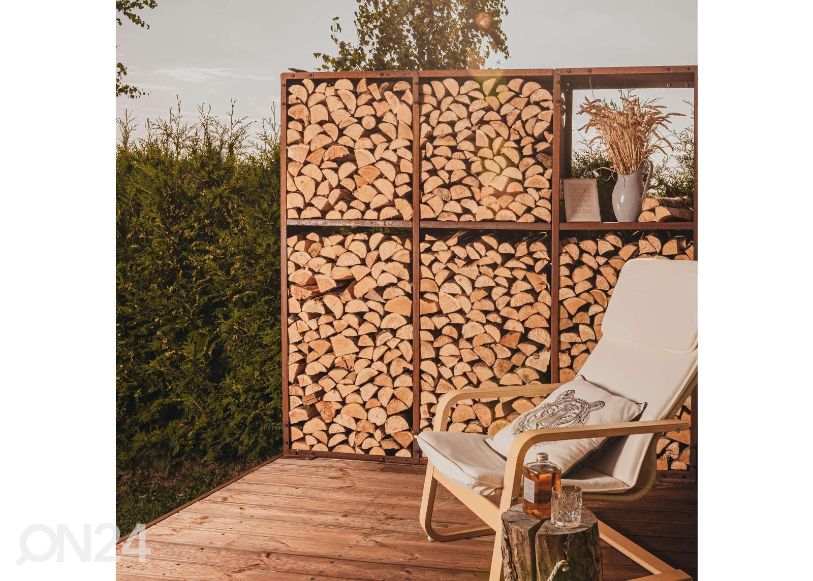 Polttopuuhylly GrillSymbol Wall-3 kuvasuurennos