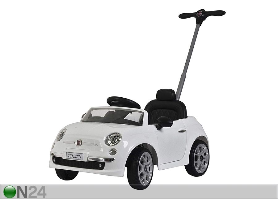 Potkuauto työntösangalla Fiat 500 valkoinen kuvasuurennos