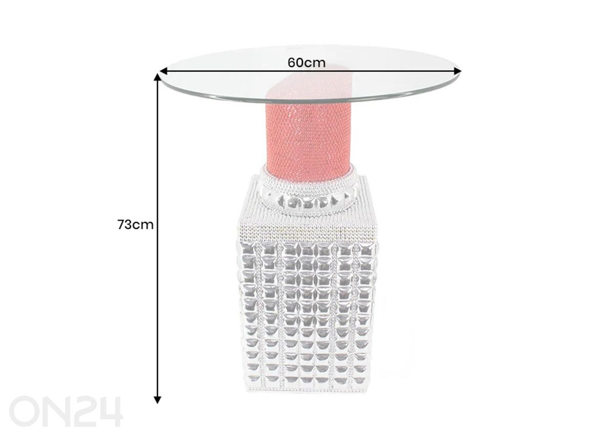 Pöytä Lipstick kuvasuurennos mitat