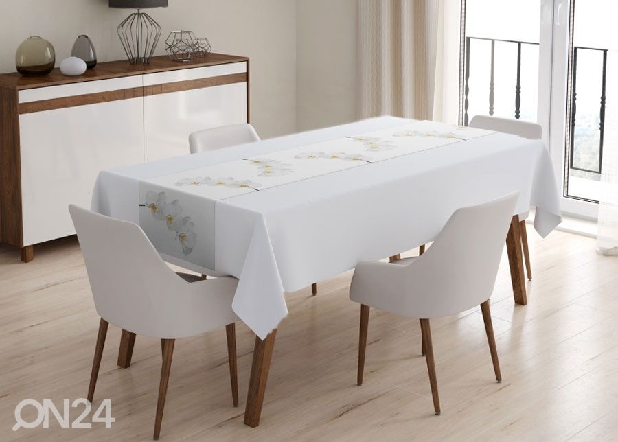 Pöytäliina SNOW WHITE BEAUTY 30x100 cm kuvasuurennos