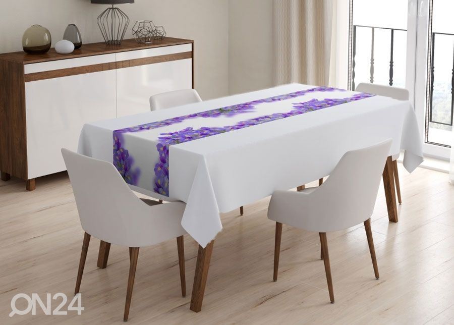 Pöytäliina SPRING IRISES 40x140 cm kuvasuurennos