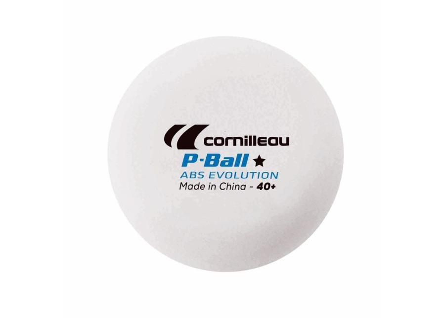 Pöytätennispallot Cornilleau Outdoor 6 kpl Cornilleau P-Ball Abs Evolution 1* kuvasuurennos