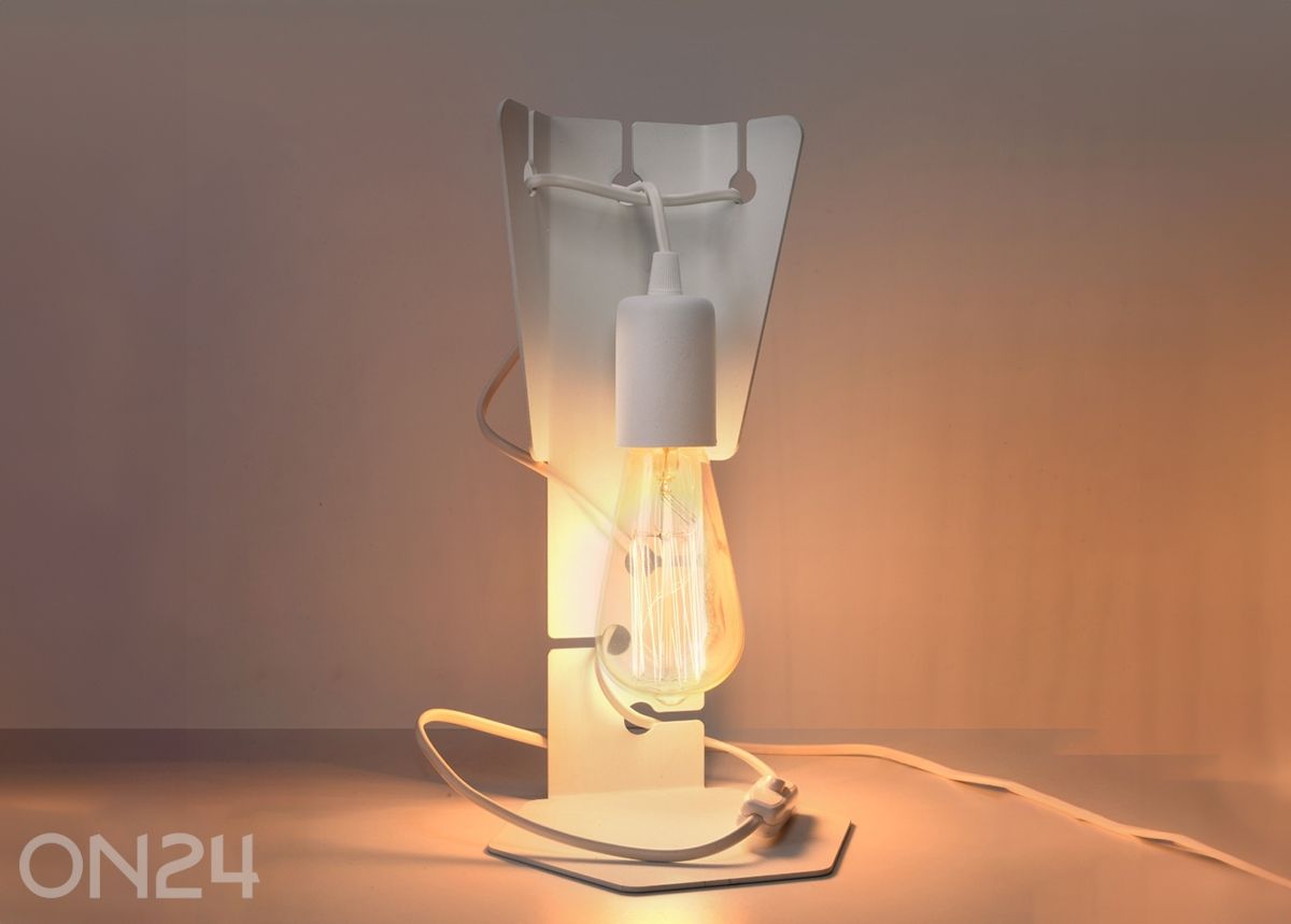 Pöytävalaisin Arby, valkoinen kuvasuurennos