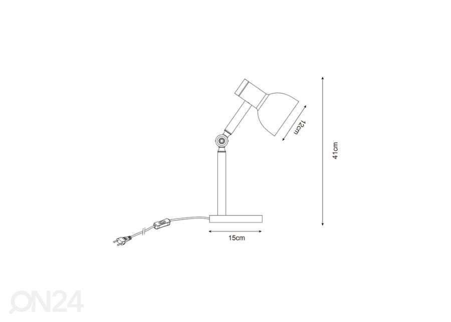 Pöytävalaisin Balbo kuvasuurennos mitat