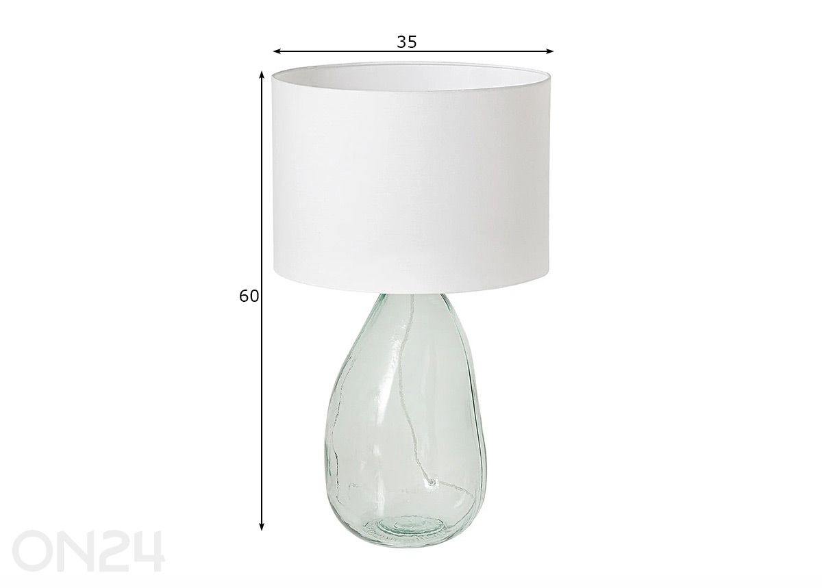 Pöytävalaisin Classic kuvasuurennos mitat