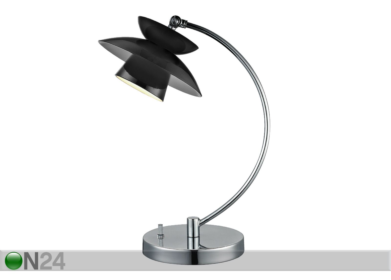 Pöytävalaisin DALLAS BLACK Ø18 cm kuvasuurennos