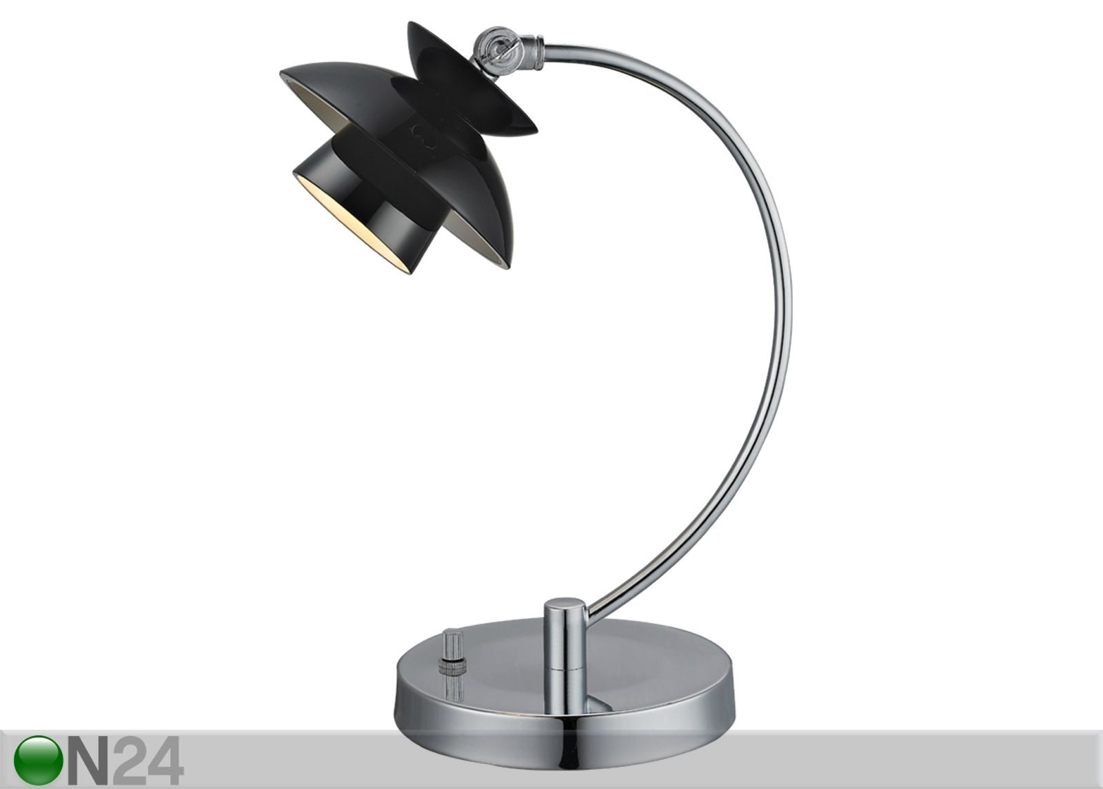 Pöytävalaisin DALLAS BLACK MINI Ø 12,5 cm kuvasuurennos