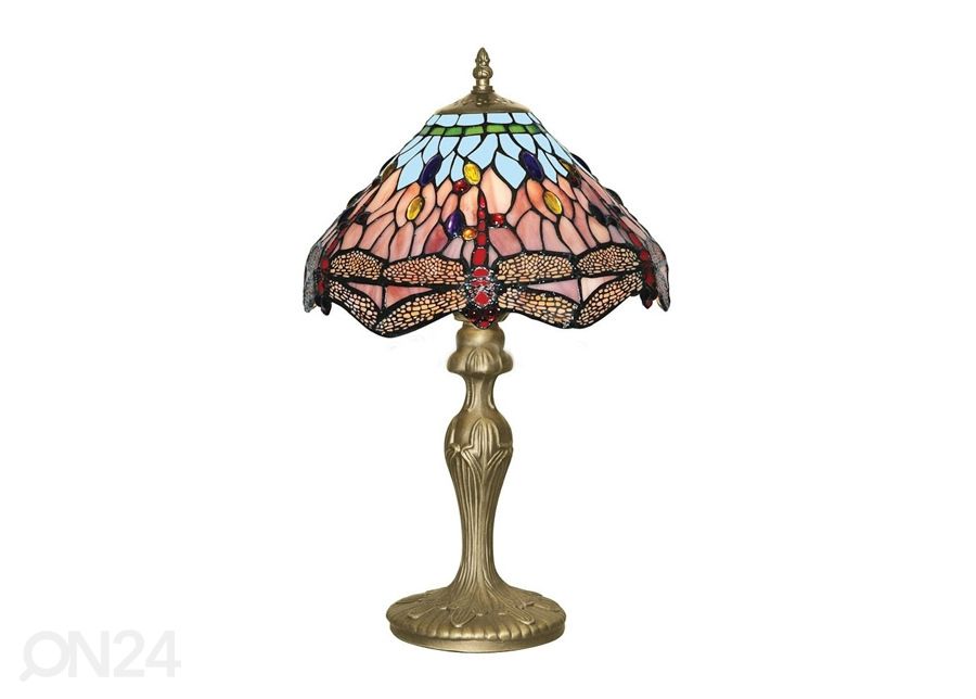 Pöytävalaisin Dragonfly Tiffany kuvasuurennos