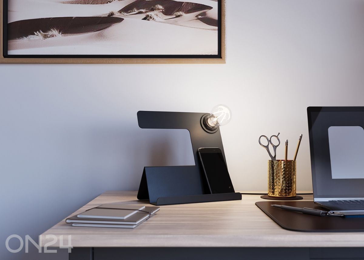 Pöytävalaisin Incline, musta kuvasuurennos