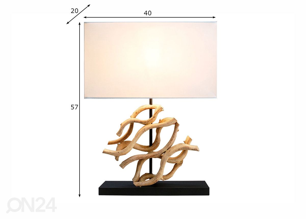 Pöytävalaisin Wave kuvasuurennos mitat