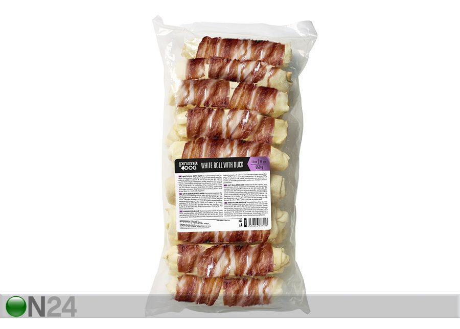 PrimaDog Ankkapururulla 13 cm, 15 kpl, 550 g kuvasuurennos