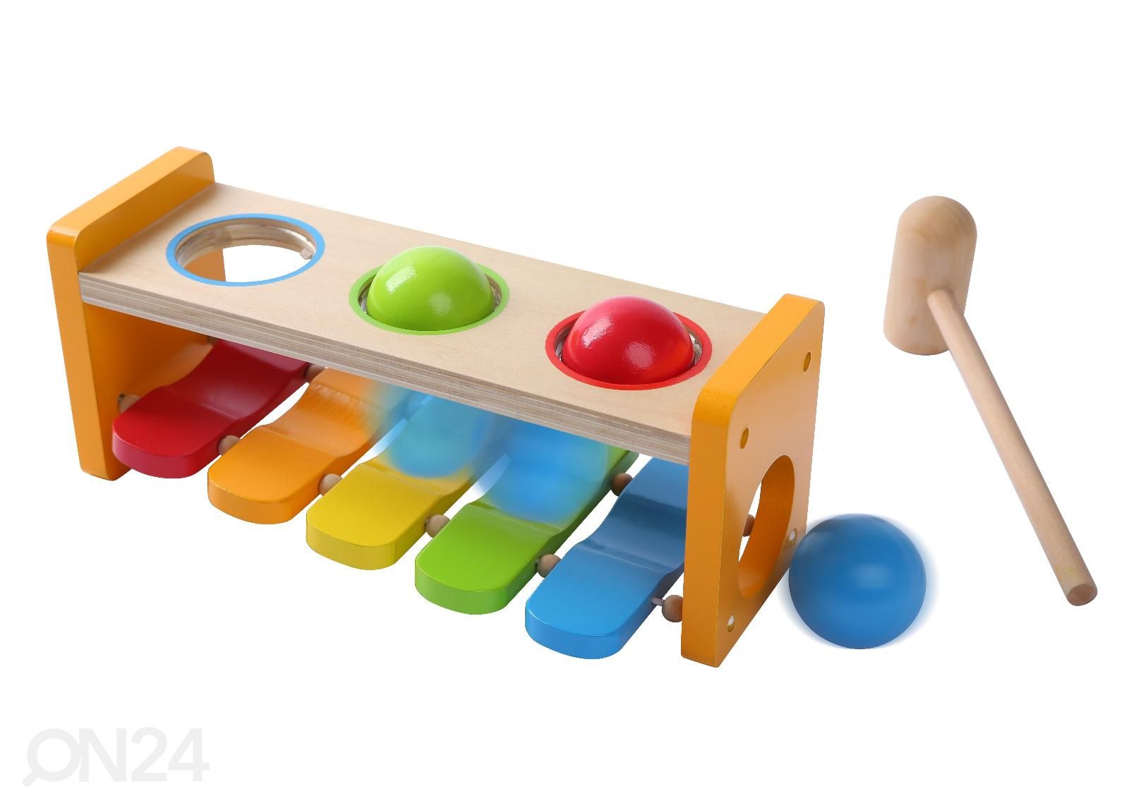 Puinen ksylofoni-pallopeli Gerardo's Toys kuvasuurennos