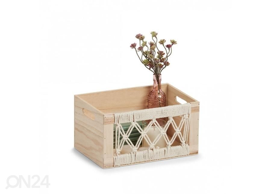 Puinen säilytyslaatikko, Boho kuvasuurennos