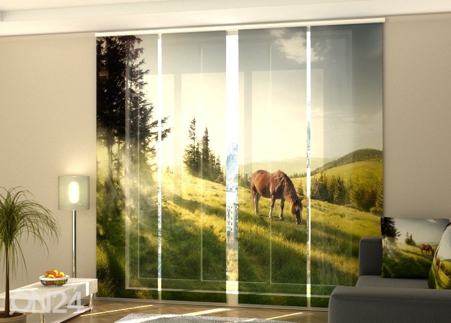 Puolipimentävä paneeliverho One morning 240x240 cm kuvasuurennos