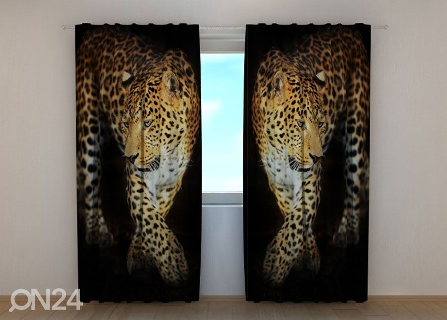 Puolipimentävä verho BEAUTIFUL JAGUAR 240x220 cm kuvasuurennos