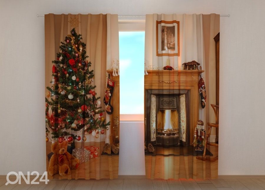 Puolipimentävä verho FIREPLACE kuvasuurennos