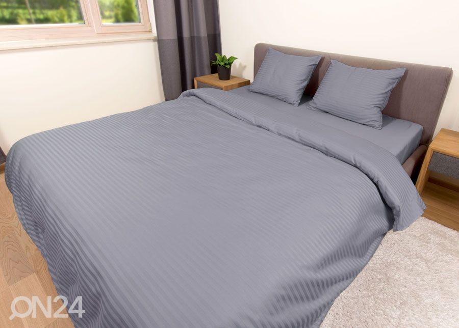 Pussilakanasetti Line Grey 240x210 cm kuvasuurennos