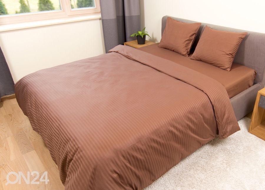 Pussilakanasetti Line Kahve 150x210 cm kuvasuurennos