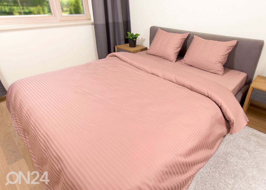 Pussilakanasetti Line Rose 200x210 cm kuvasuurennos