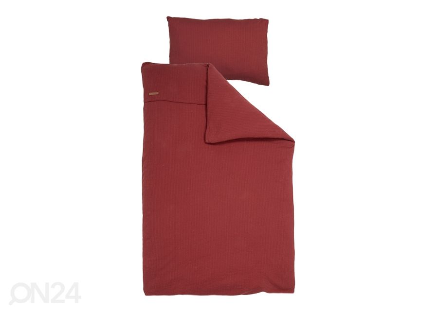 Pussilakanasetti Pure Indian Red 100x140 cm kuvasuurennos