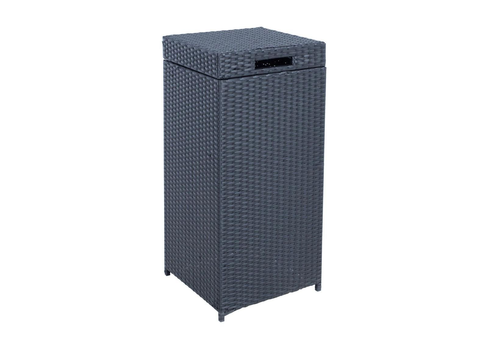 Puutarhan roskalaatikko Wicker kuvasuurennos