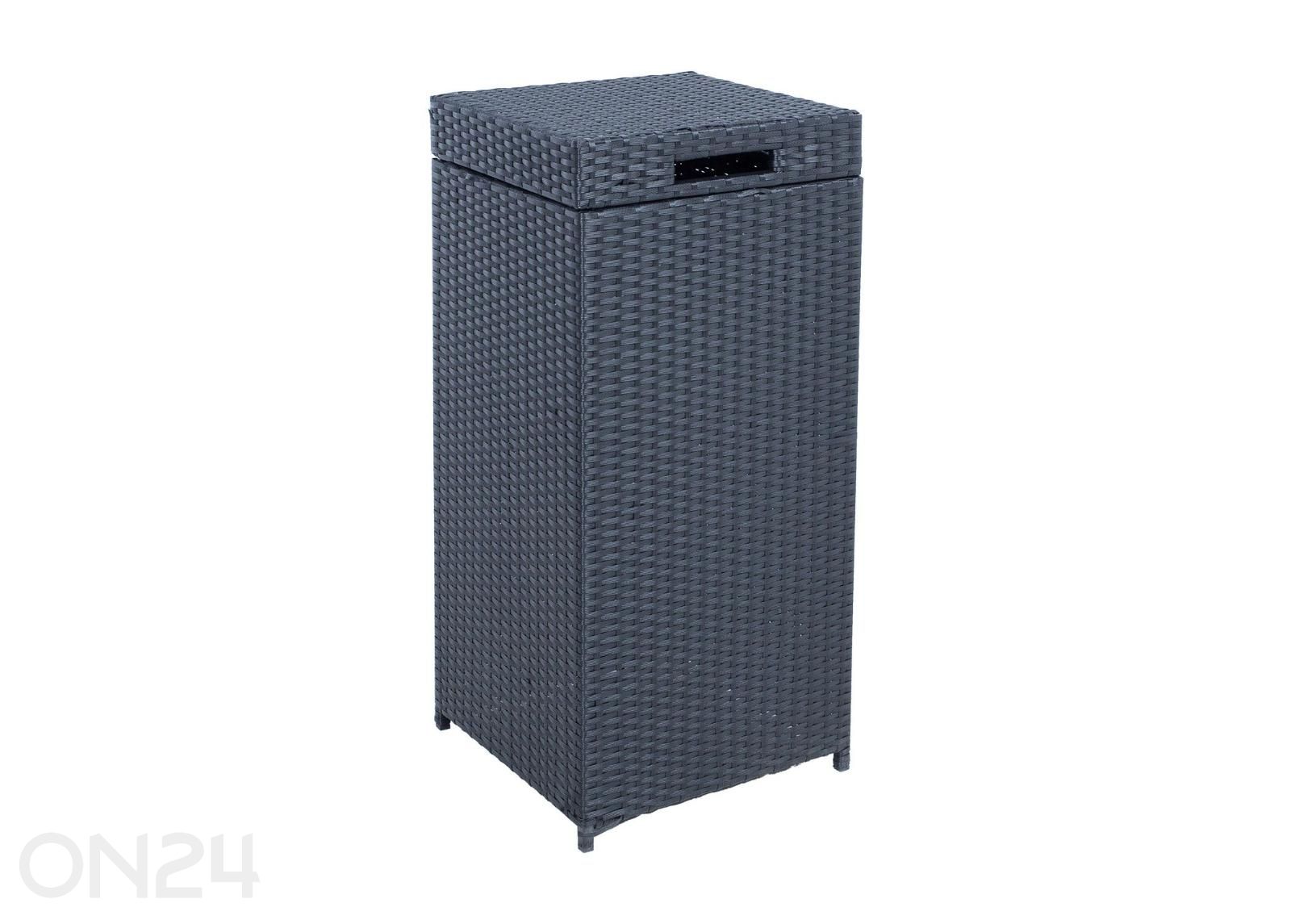 Puutarhan roskalaatikko Wicker kuvasuurennos