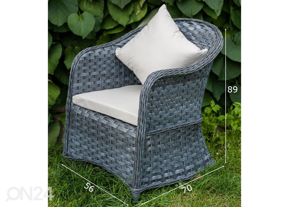 Puutarhatuoli Moderno kuvasuurennos mitat