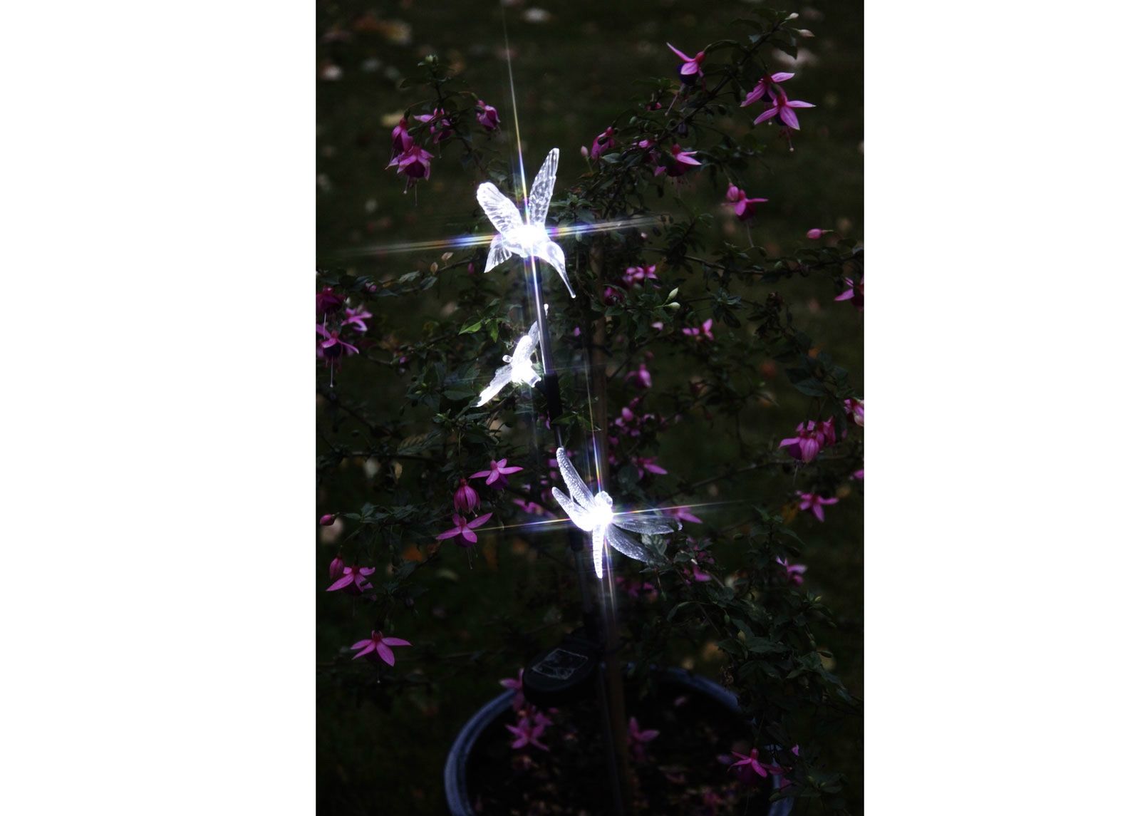 Puutarhavalaisin aurinkopaneelilla 3 LEd kuvasuurennos