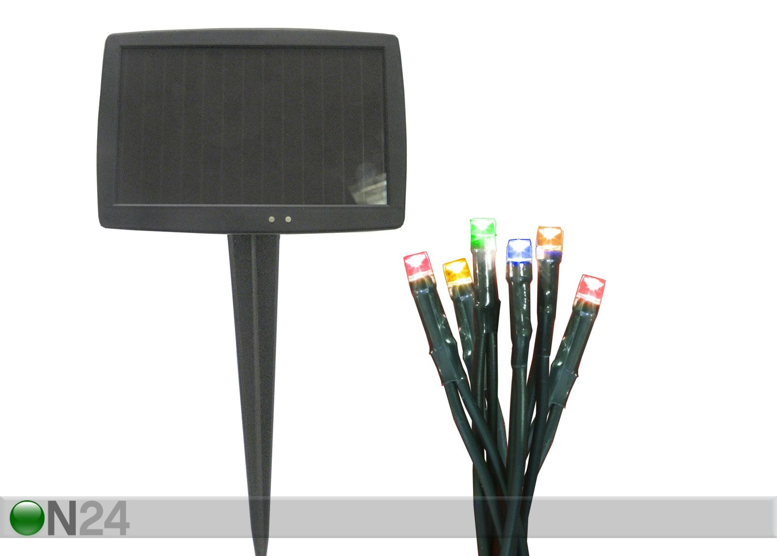 Puutarhavalaisin aurinkopaneelilla 80 LED kuvasuurennos