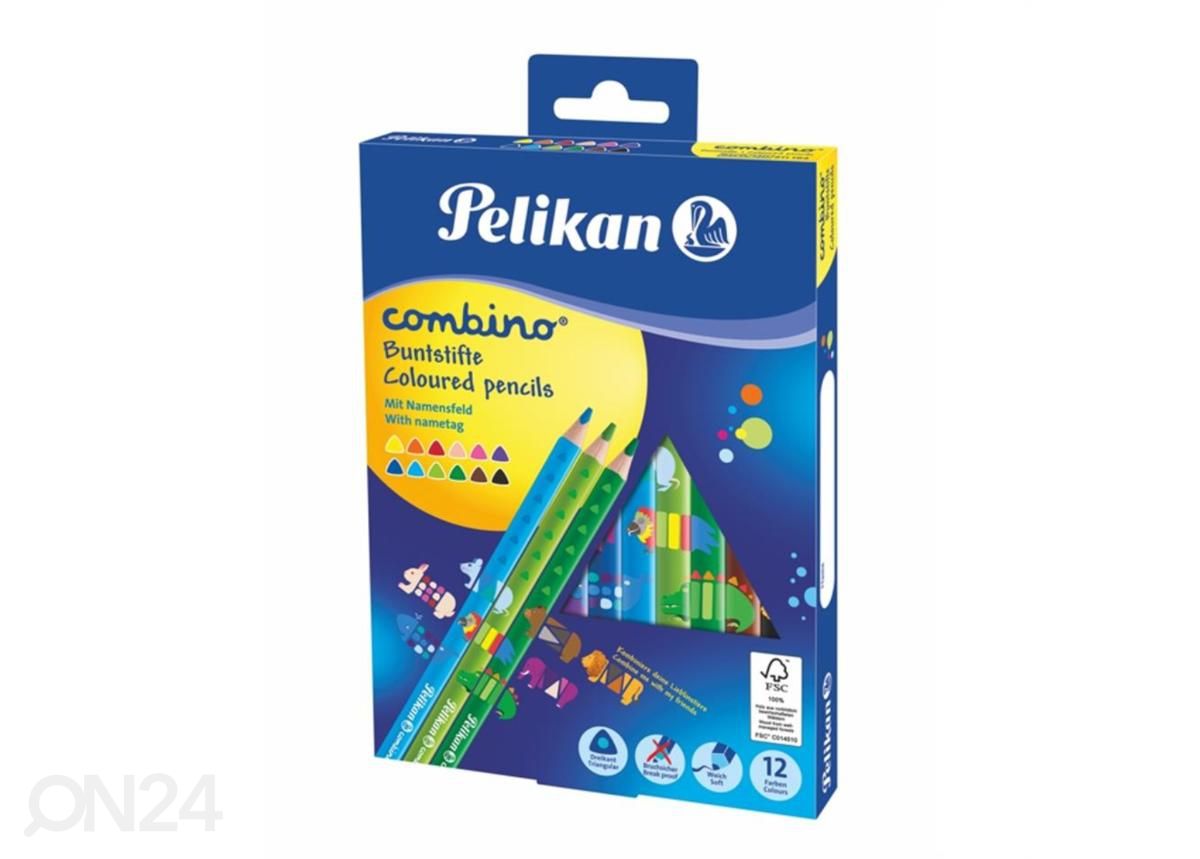 Puuvärit 12 väriä Pelikan Combino kuvasuurennos