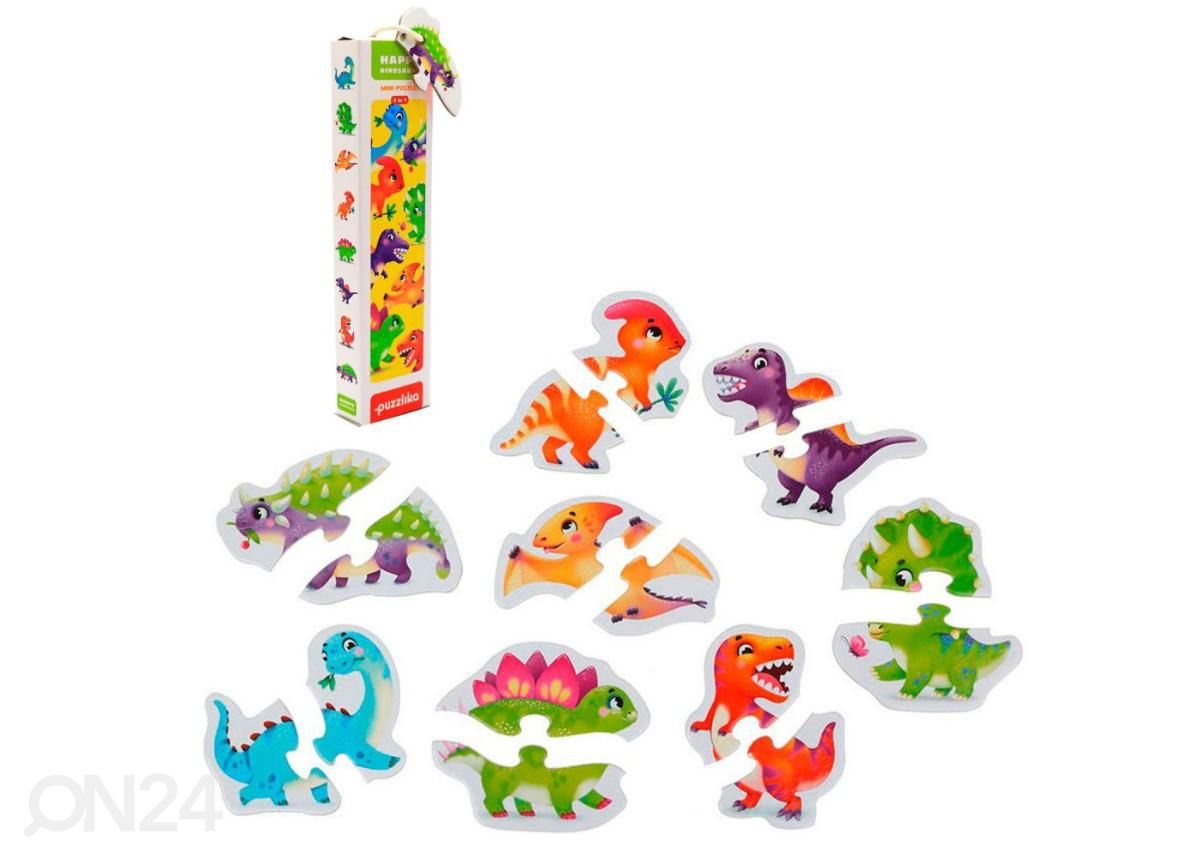 Puzzlika Palapeli Onneliset dinosaurukset 8in1 kuvasuurennos