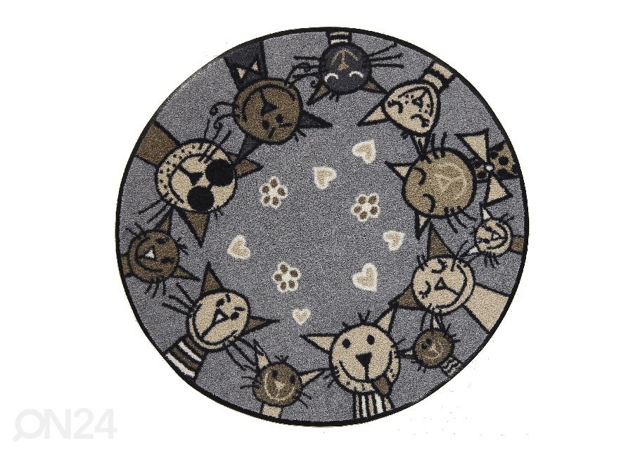 Pyöreä matto Circle Cat city-chic Ø 85 cm kuvasuurennos