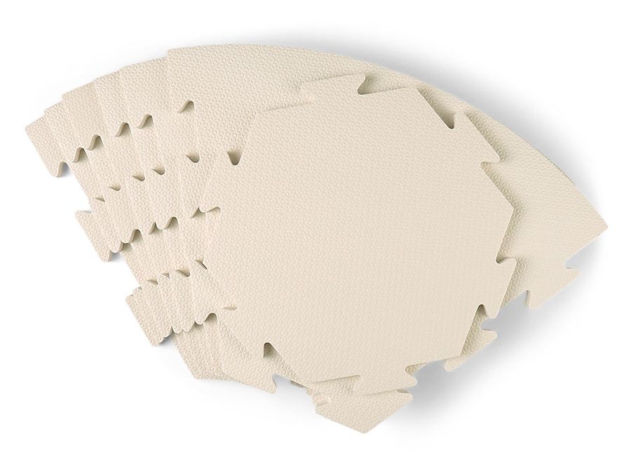 Pyöreä palamatto, beige kuvasuurennos