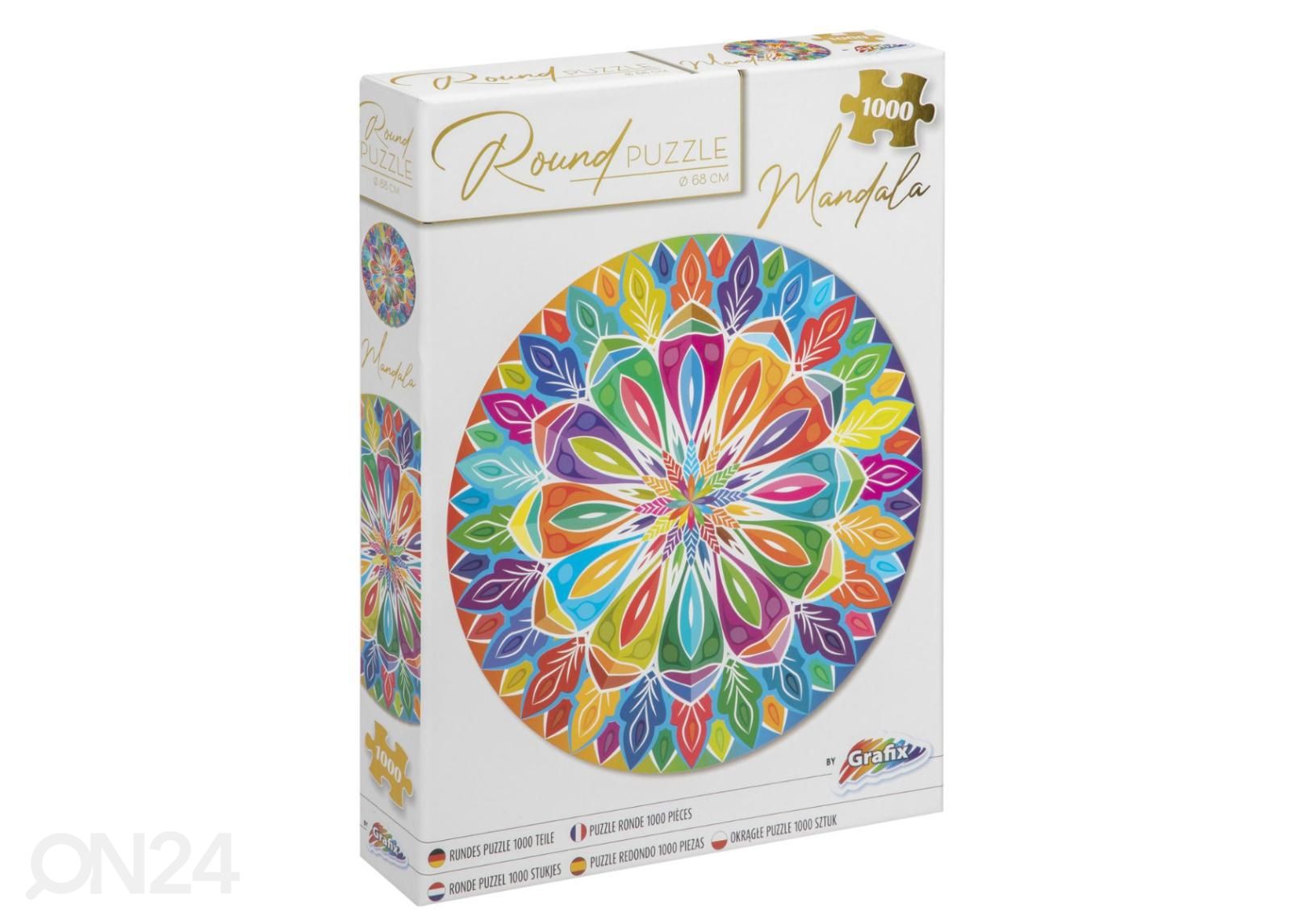 Pyöreä palapeli Mandala Grafix 1000 palaa kuvasuurennos