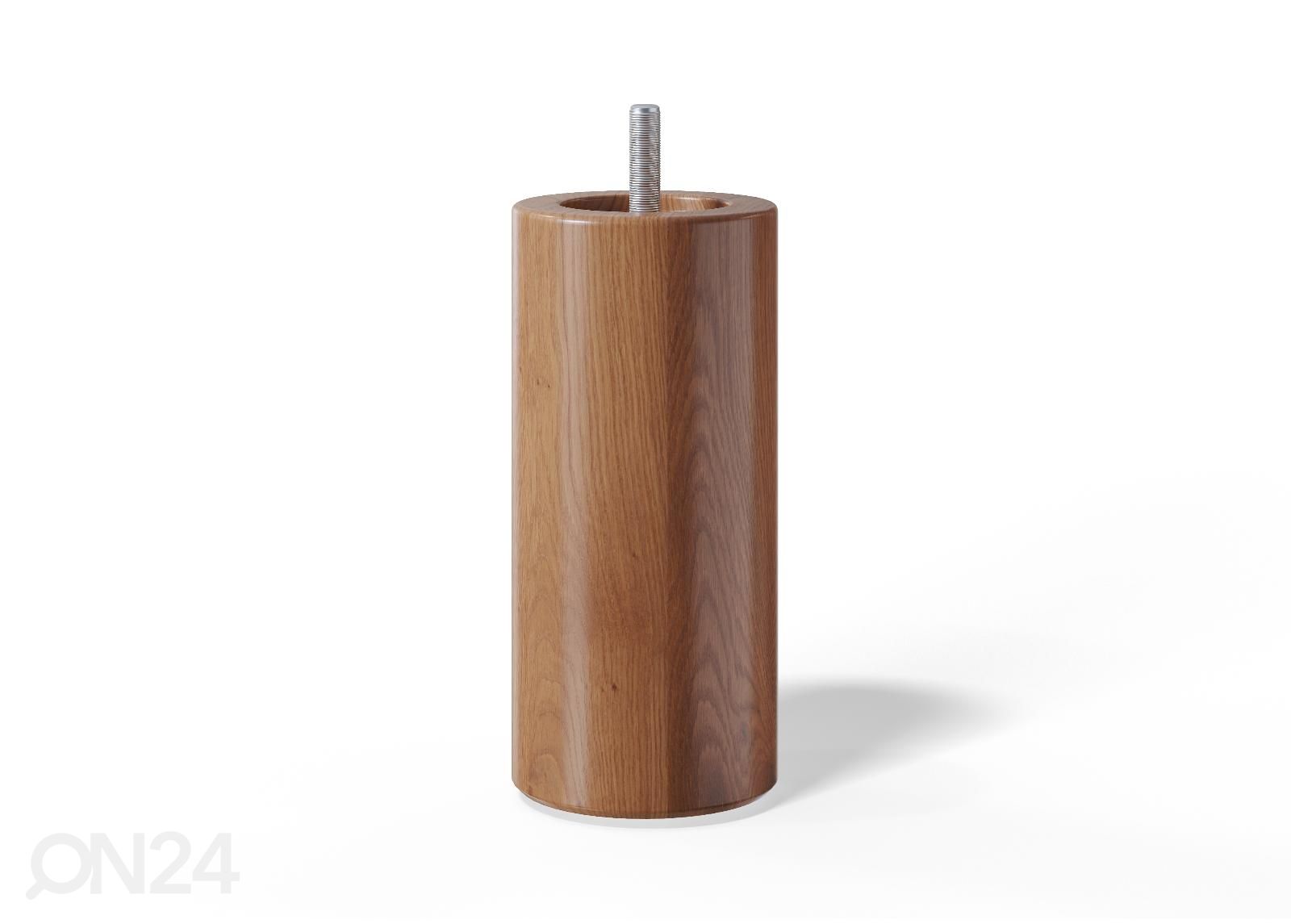 Pyöreät puujalat 12 cm, 4 kpl kuvasuurennos
