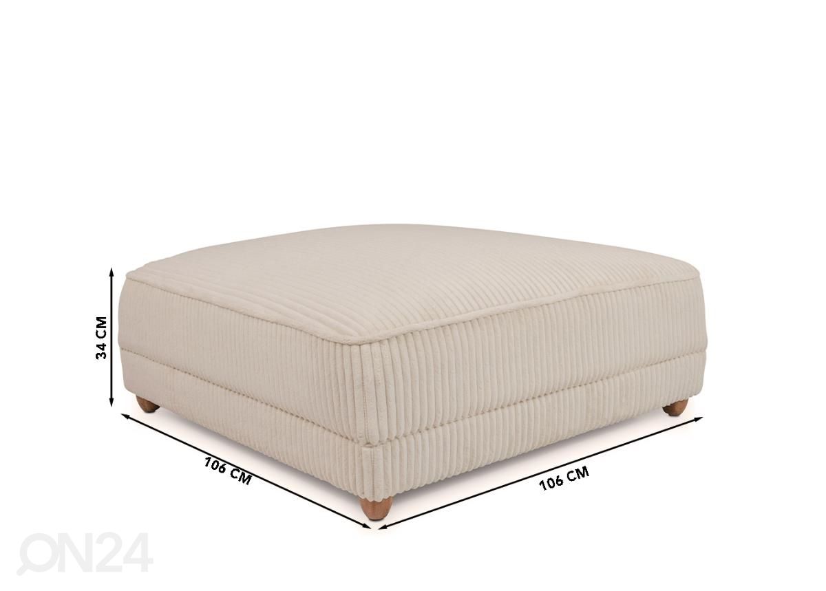 Rahi 106x106 cm kuvasuurennos mitat