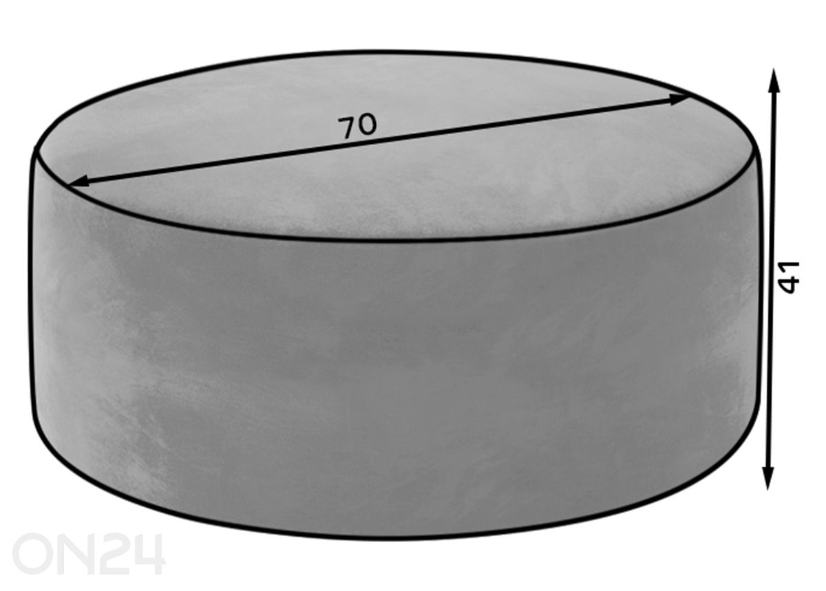 Rahi 70 cm kuvasuurennos mitat