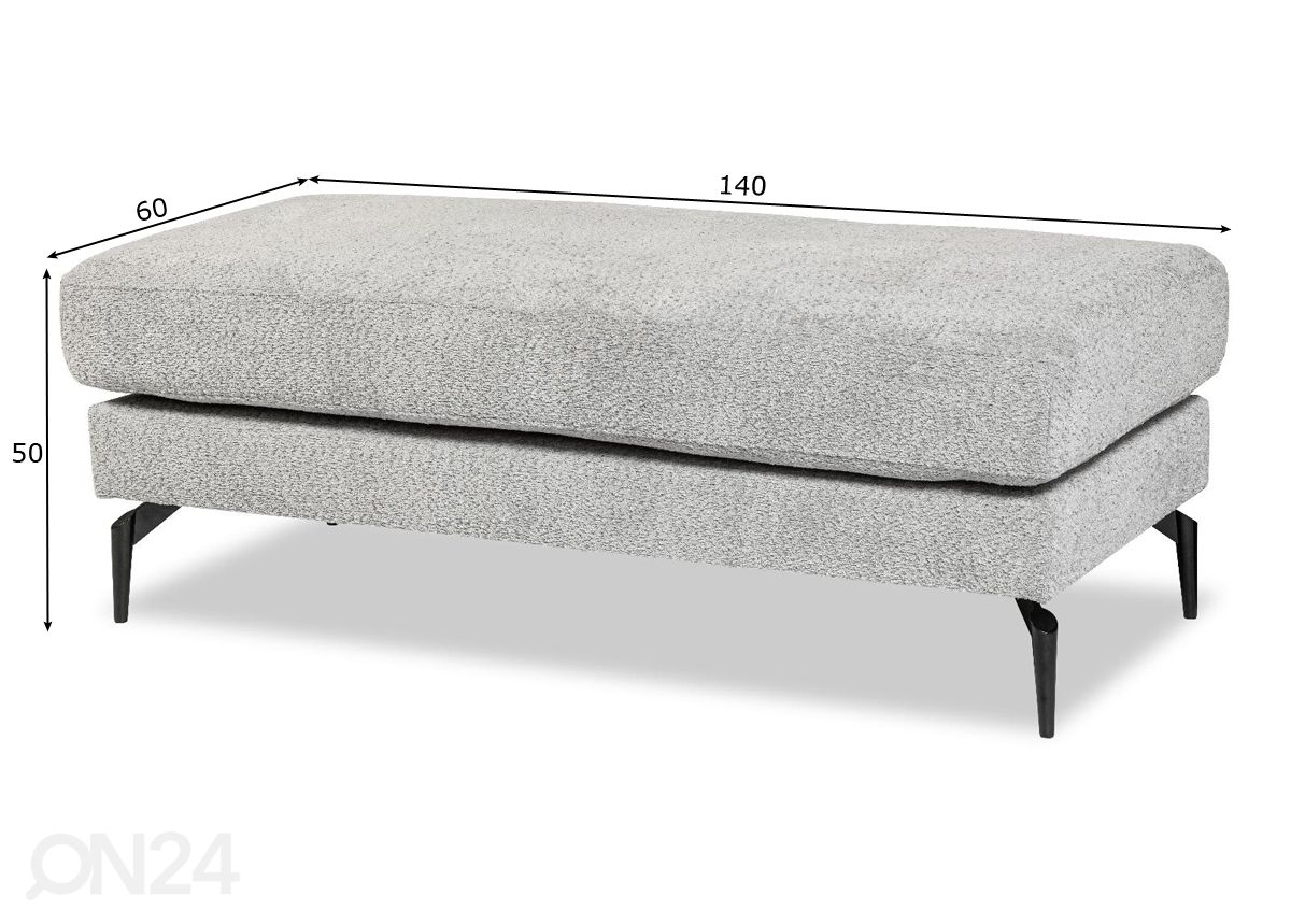 Rahi Elba 140x60 cm kuvasuurennos mitat