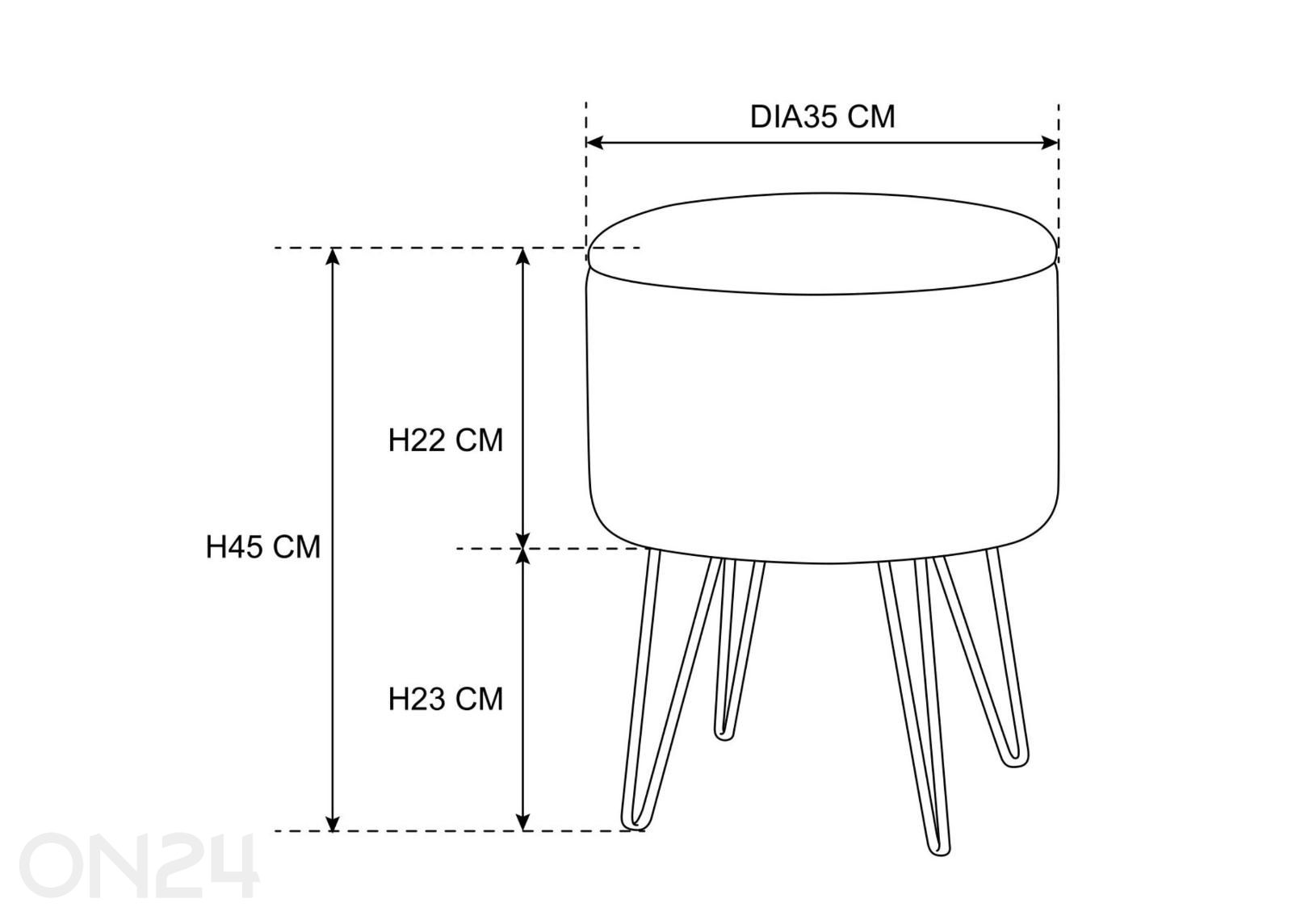 Rahi Lili kuvasuurennos mitat