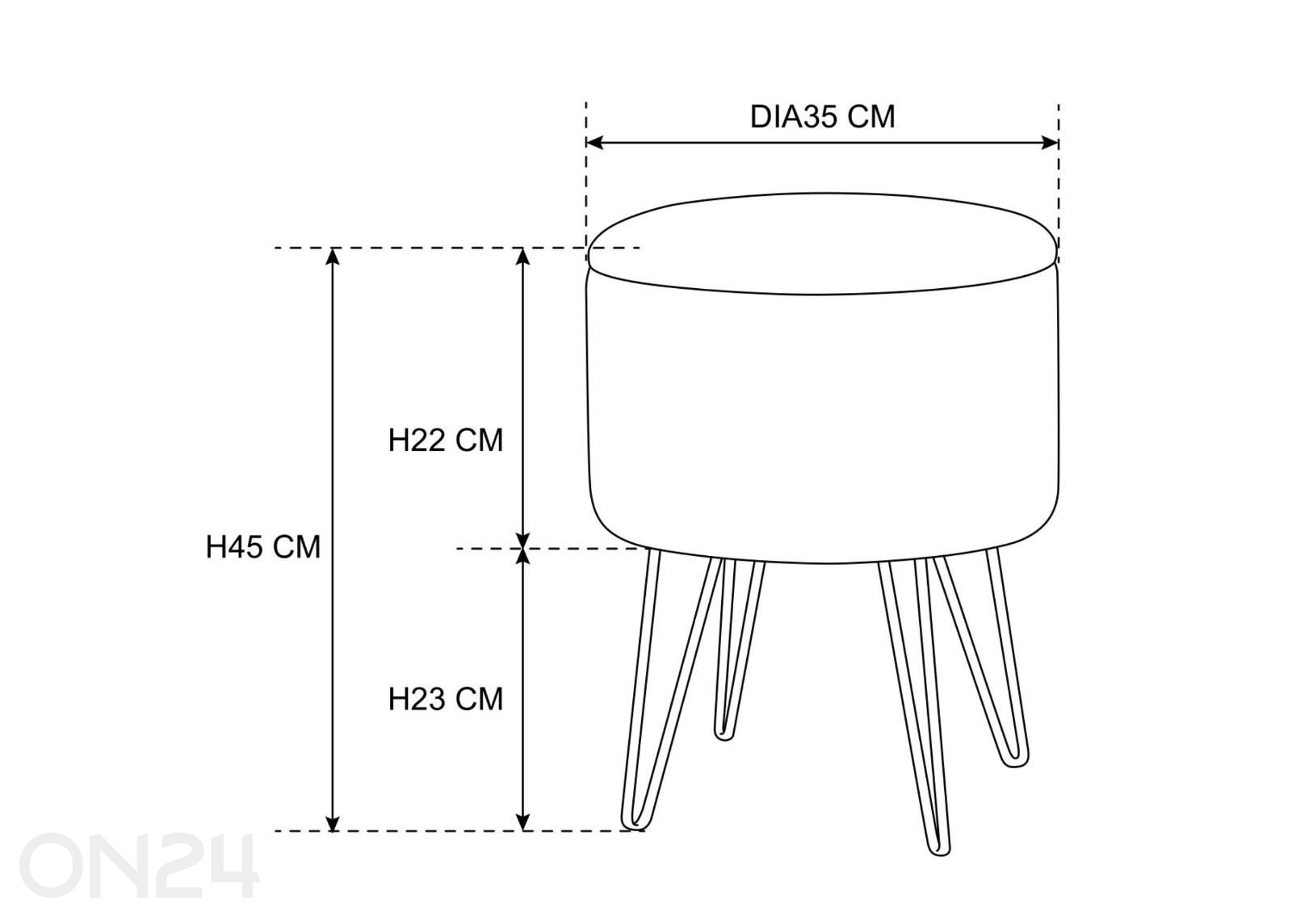Rahi Lili kuvasuurennos mitat