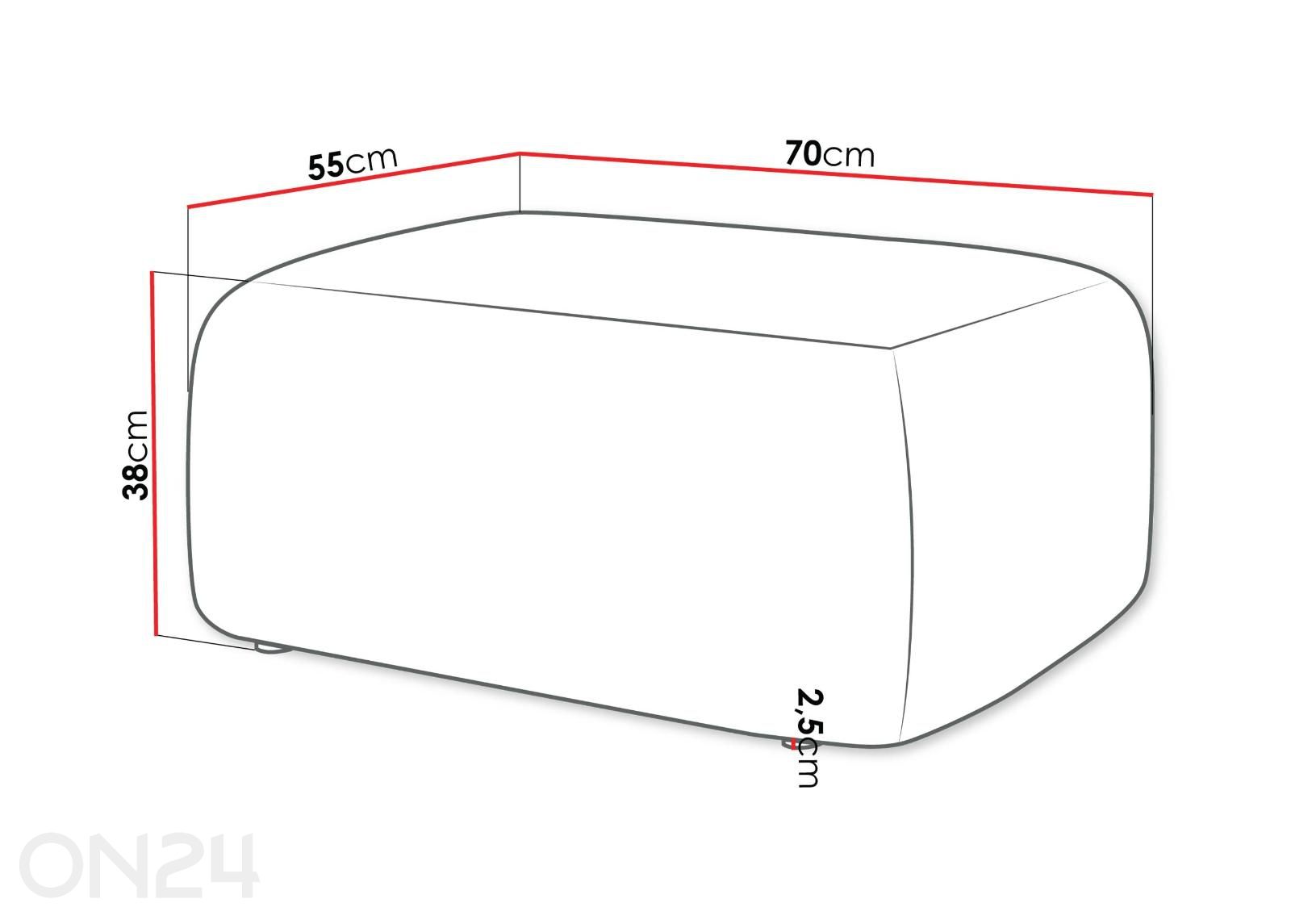 Rahi Piano 55x70 cm kuvasuurennos mitat